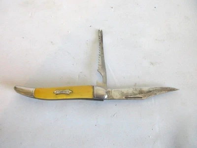 Vintage Imperial Ireland Fish Knife Two Blade w/ Scaler Very Good Condition - Image 1 of 4
