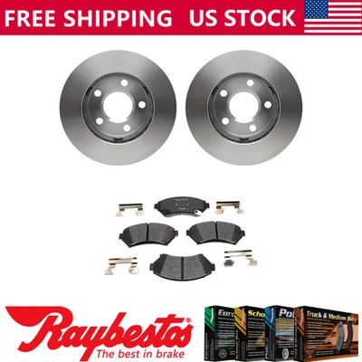 Juego de rotores de freno delanteros + pastillas de freno de cerámica para Pontiac Trans Sport 1997-1999 Foto 1 de 4