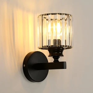 Wall Light Crystal Retro Vintage Wall Lamp Indoor Living Room Restaurant Bar E27 - Picture 1 of 12
