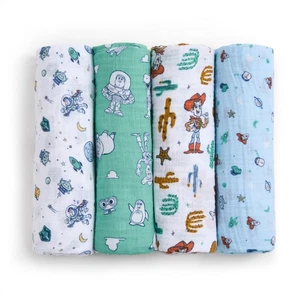 Essentials Muslin Swaddle Blankets, Newborn Receiving Blanket for Swaddling, ... - Picture 1 of 6