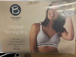 NEW Bravado Designs Original Gray Nursing Bra 1014BA - Size Small - Picture 1 of 5