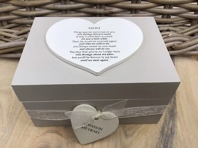 Personalised Memory Box MUM Loved One ~ MOTHER~ MUMMY any Name Bereavement Loss - Image 1 of 3