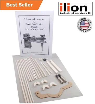 Kit de reconstrucción de torno South Bend ● Modelo 10L o 10R "Heavy 10" ● ¡10.000+ kits vendidos! Foto 1 de 4