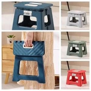 Collapsible Folding Plastic Multi Purpose Small Step Stool Adults Kids Kitchen - Picture 1 of 20