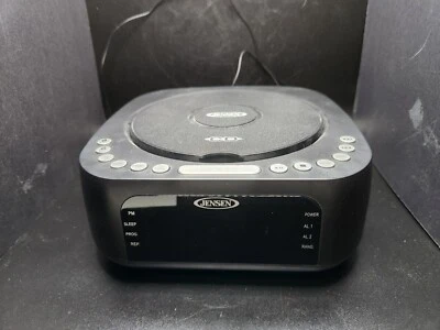 Jensen JCR-375 Stereo Digital Dual Alarm Clock With Top Load CD Player Tested - Image 1 of 4