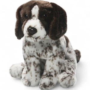 Carl Dick Perro de caza Inglés sentado, animal de peluche - Imagen 1 de 4