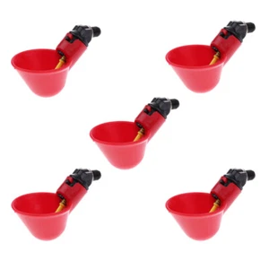 5 Stücke Automatische Geflügel Vogel Huhn Wassertrinker Tasse Kunststoff - Picture 1 of 12