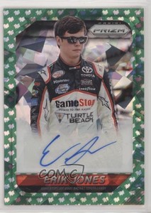 2016 Panini Prizm NASCAR Driver Signatures Green Flag /99 Erik Jones #EJ Auto