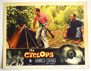 THE CYCLOPS Lon Chaney Jr. 11 x 14" original lobby card 1956 BERT I GORDON used