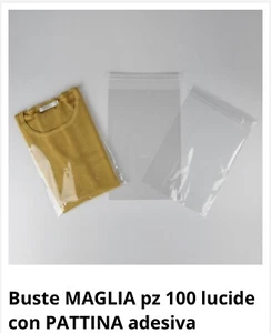 Buste MAGLIA pz 100 lucide con PATTINA adesiva - Imagen 1 de 1