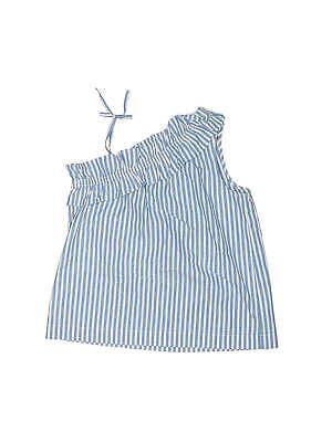 Crewcuts Outlet Girls Blue Sleeveless Blouse ...