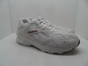 Reebok Men's AZTREK 93 Athletc Casual Shoes DV8667 White/Maroon Size 12M - Picture 1 of 8