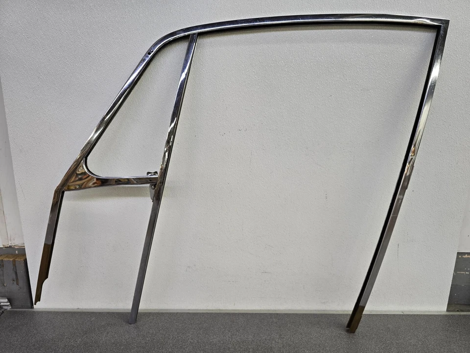 BONITO MARCO VENTANA CROMADO PUERTA CONDUCTOR PORSCHE 911 912 ORIGINAL USADO 1966-67 #1 Foto 1 de 4