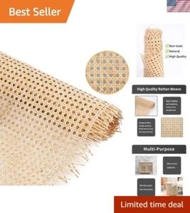 14 Zoll Breite Rohr Gurtband 3,3 Fuß, Natürliches Rattan Gurtband für Caning Projekte, W... - Bild 1 von 9
