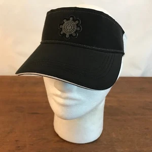 North Palm Beach Florida Black Cotton Adjustable Visor Hat CH13 - Picture 1 of 9