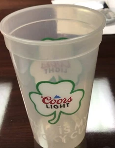 Coors Light Color Changing St. Patty’s Day 16oz Green Beer Cups New 6pc - Picture 1 of 2