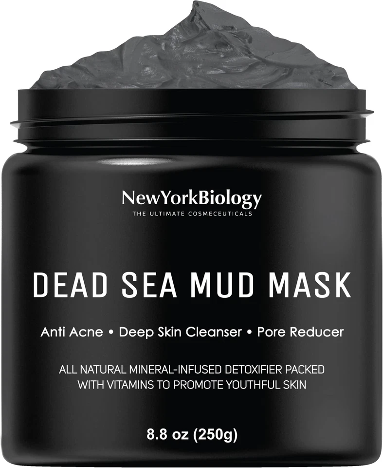 New York Biology Dead Sea Mud Mask for Face and Body - Spa Quality Pore Reduc... - Image 1 of 4