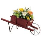RELAX4LIFE Blumenwagen, Pflanzwagen mit Metallrad & Griffen, Blumenkarre aus ...