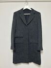 Margaret Howell Harris Tweed Gray Long Coat Size Ⅲ For Women