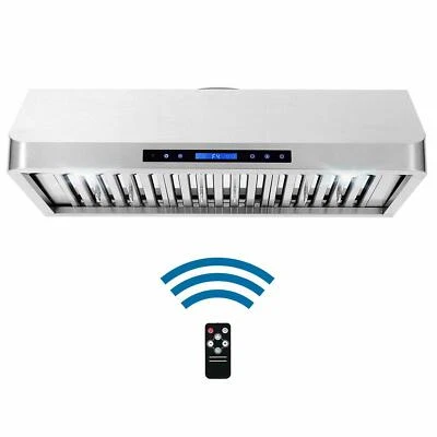 Cosmo 36'' Stainless Steel Cabinet Range Hood LED Convertible with remote - Image 1 of 4