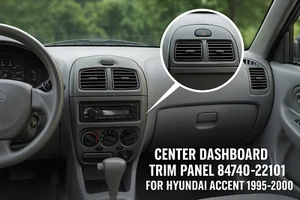 Center Dashboard Trim Panel 84740-22101 for Hyundai Accent 1995–2000 A/C Models - Picture 1 of 5