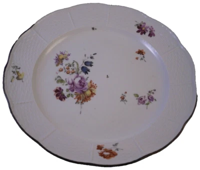 Antique 18thC Royal Vienna Porcelain Floral Plate Porzellan Teller Alt Wien #3 - Image 1 of 4