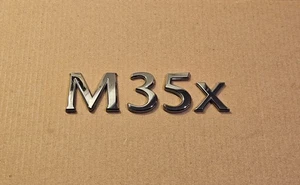 OEM INFINITI M35x Emblem Letters Badge Logo Trunk Chrome - Bild 1 von 3