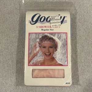 Vintage Goody 3 Gorros de Ducha Colores 1989 Nuevo Stock Antiguo Tamaño Regular Coleccionable - Imagen 1 de 6