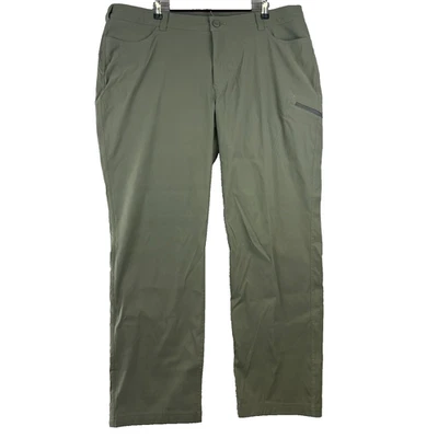 Pantalones Eddie Bauer Mujer 22W Verde Secado Rápido Nylon Elastizados Frente Plano Senderismo Foto 1 de 4