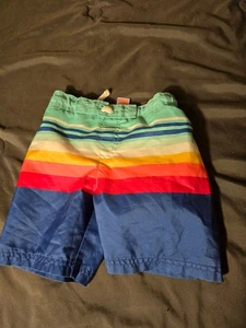 Boys Striped Swimsuit Swim trunks Cat & Jack Size 5T elastic Waist Free ship - Picture 1 of 2