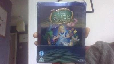 ALICE IN WONDERLAND - UK  BLU RAY STEELBOOK - NEW/SEALED - Image 1 of 2
