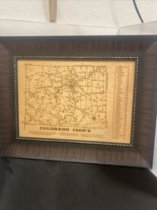 Targa da parete mappa di stato del Colorado / legno stratificato 3D / taglio laser di 14 anni - Foto 1 di 18