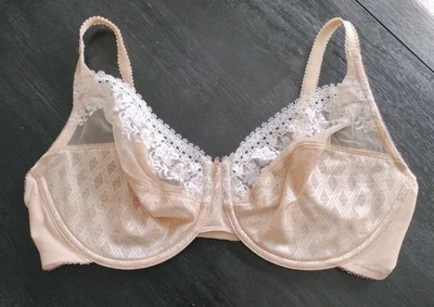 Sujetador con aros 40DD Wacoal Perfect Perception 855125 beige con blanco Foto 1 de 4