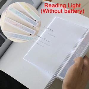 Portable LED Read Panel Light Book Reading Lamp Night Vision Eye Protect - Photo 1/6