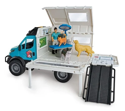 Dickie Toys - Animal Rescue Veterinary Vehicle - Mobile Veterinary Practice with - Immagine 1 di 4