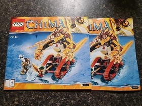 LEGO 70144 Chima Instruction Book 1 And 2, No Bricks Books Only Instructions