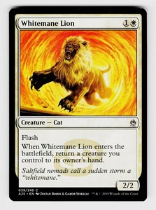 MTG, Masters 25, Whitemane Lion, Normal, No.39, C Creature — Cat - Picture 1 of 1