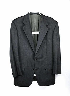 CORNELIANI Wool Silk Windowpane Blazer, Size US 40L, EU 98 - Image 1 of 4