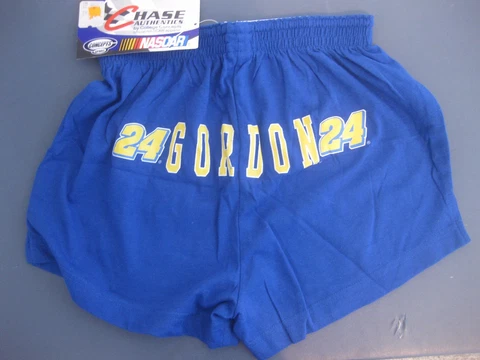 JEFF GORDON #24 YOUTH/CHILD BLUE SHORTS SIZE MEDIUM NWT CHASE Cover