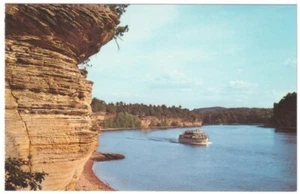 Postal vintage Golden Riverbank, Lower Dells, río Wisconsin, Wisconsin #2 - Imagen 1 de 2