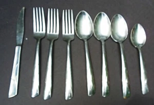 Amere EF11 Edelstahl 3 Stück Tafelgabeln 3 ovale Suppen 1 TL + Messer schön  - Bild 1 von 3