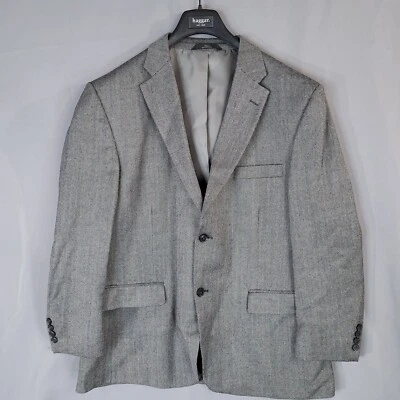 Abrigo deportivo Haggar de 2 botones para hombre manga larga negro espiga talla 46R Foto 1 de 4