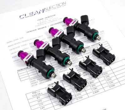Acura BOSCH 1000cc EV14 Fuel Injectors D16 D15 D Series Honda Civic Integra - Image 1 of 3