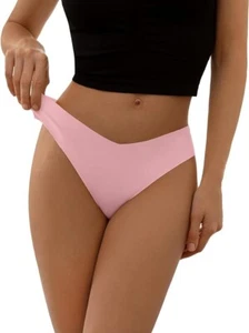 New Jenni Women's No Show Bikini Underwear Pink Panty Size S - Picture 1 of 6
