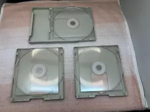 Vintage Macintosh CD ROM Caddy - Tecval - Tricaddy beige, 3 Stück, 1 mit Deckel - Bild 1 von 2