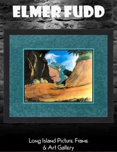 Elmer Fudd - Warner Bros. Hand Painted Animation Production Cel CUSTOM FRAMED II - Picture 1 of 3