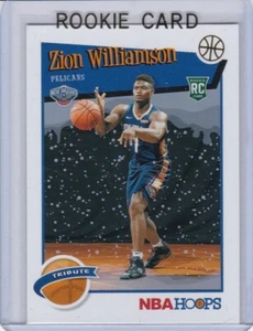 ZION WILLIAMSON ROOKIE CARD Basketball 2019 NBA Hoops WINTER VARATION Pelican RC - Picture 1 of 2