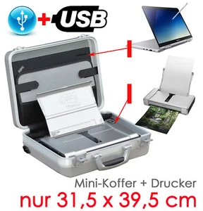SEHR KOMPAKTER KLEINER KOFFER + MOBILER DRUCKER CANON IP100 USB + BLUETOOTH CC15 - Bild 1 von 1