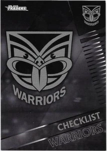 2018 NRL Traders Base Card (141) WARRIORS Checklist - Picture 1 of 1