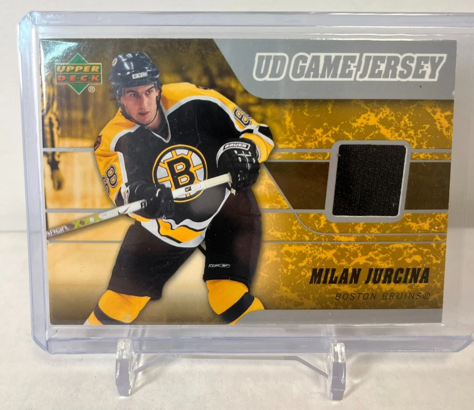 MILAN JURCINA 2007 Upper Deck UD Game Jersey - Boston Bruins - Image 1 of 2